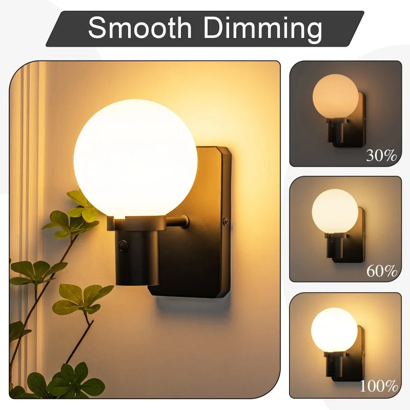 Rechargeable Dimmable LED Wall Sconce with Remote Control LED Wall Sconce QXL