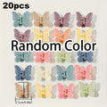20-Pack Macaron Butterfly Hair Clips | Assorted Colors Butterfly Hair Clips QXL 20pcs