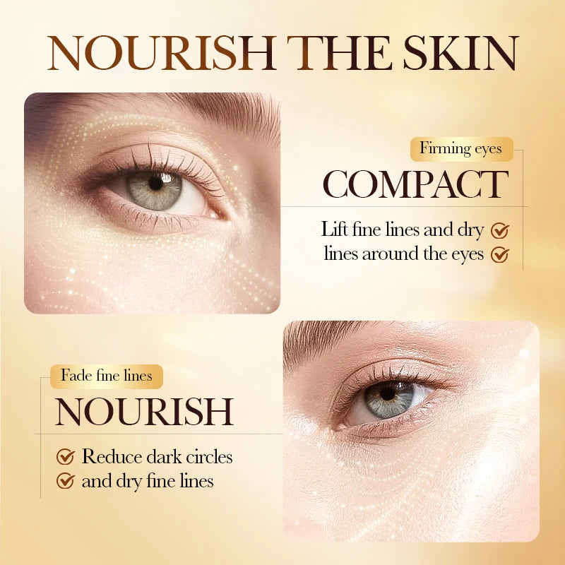 10-Pack Gold Collagen Under Eye Patches | Hydrating Gel Masks Under Eye Patches QXL