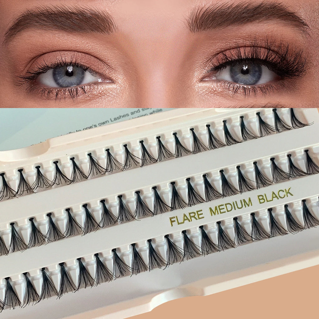 JUJU Dream DIY False Eyelash Clusters | Invisible Band 18mm DIY False Eyelashes QXL