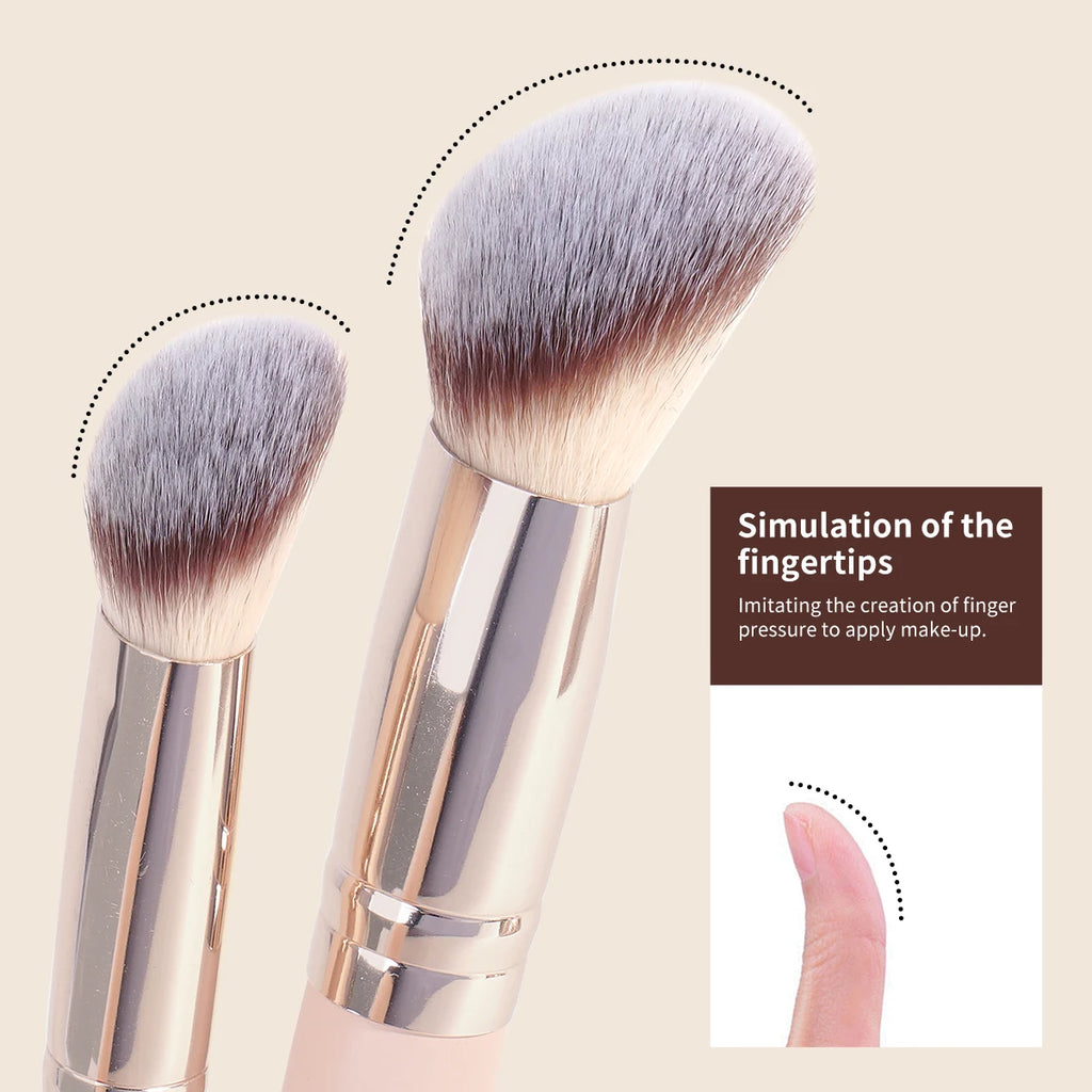 MAANGE 6-Pc Synthetic Makeup Brush Set | Foundation & Blending Makeup Brush Set QXL