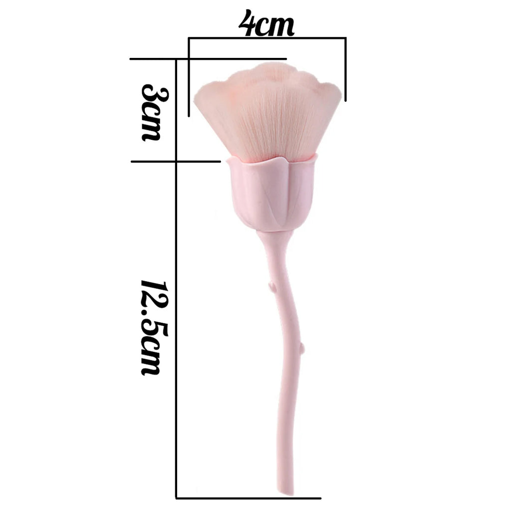 FUMOSIK Rose Flower Nail Art Brush | Gel Polish & Dust Cleaner Nail Art Brush QXL