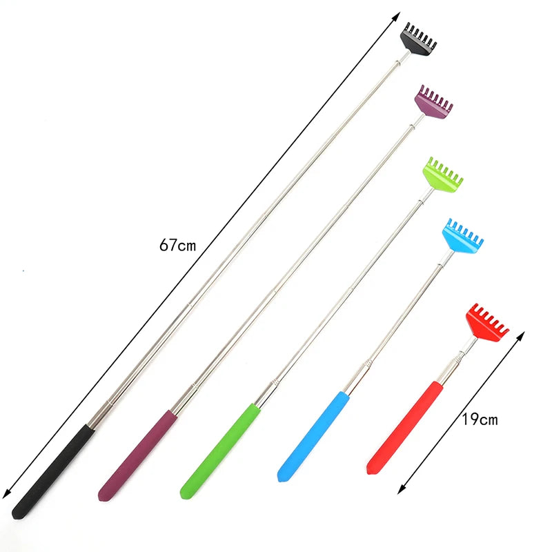 Telescopic Back Scratcher | Retractable Stainless Steel 67cm Back Scratcher QXL