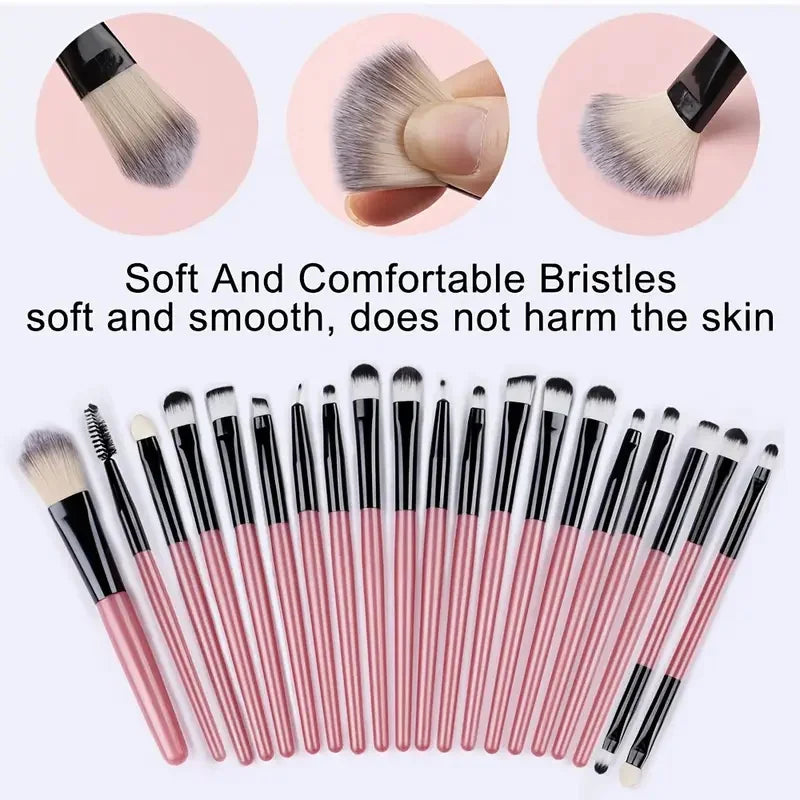 12/32-Pc Professional Makeup Brush & Sponge Set Makeup Brush Set QXL