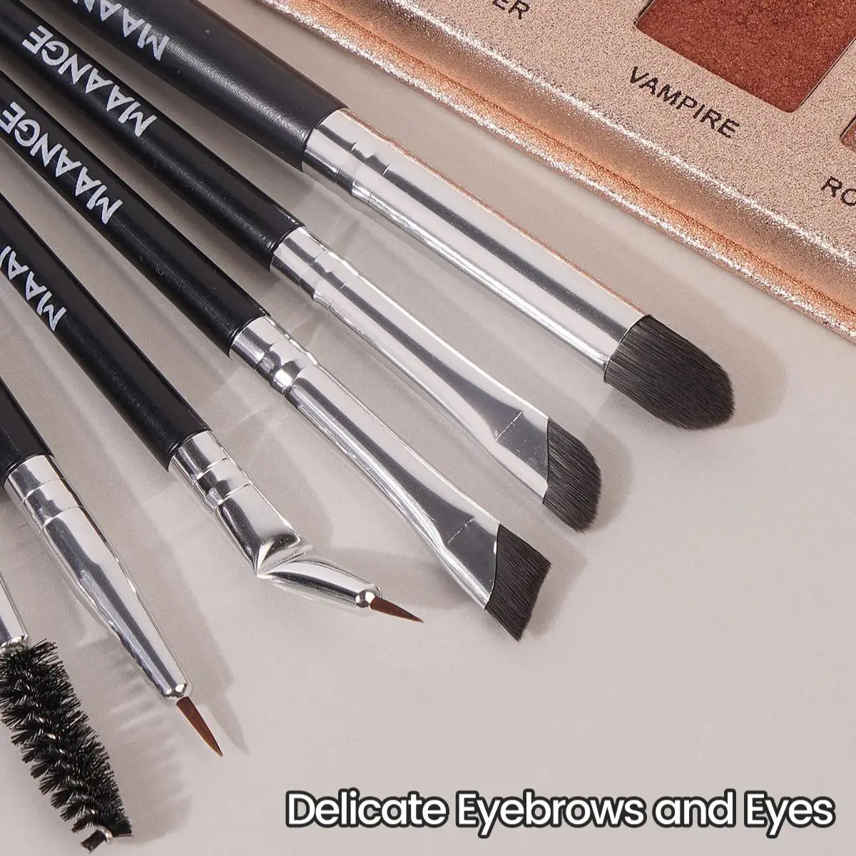 MAANGE 10-Piece Eye Makeup Brush Set – Eyeshadow & Liner Eye Makeup Brush Set QXL