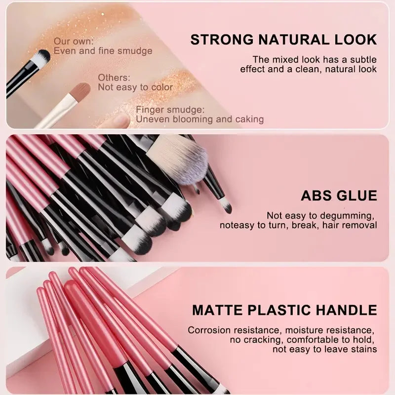 12/32-Pc Professional Makeup Brush & Sponge Set Makeup Brush Set QXL