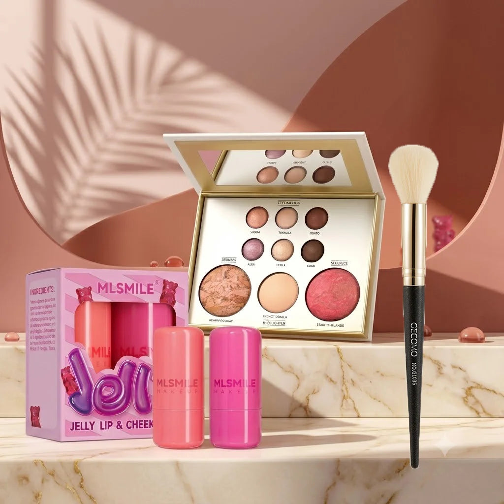 4-Piece Makeup Palette Bundle | Eyeshadow & Contour Set Makeup Palette Bundle QXL 4pcs