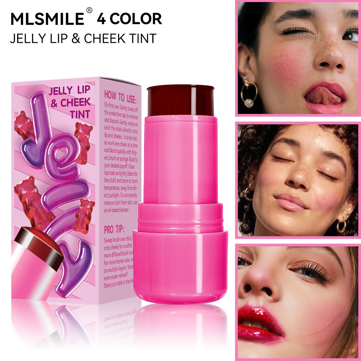 3-Piece Makeup Set: BB Cream, Face Primer & Matte Blush Stick Base Makeup Set QXL