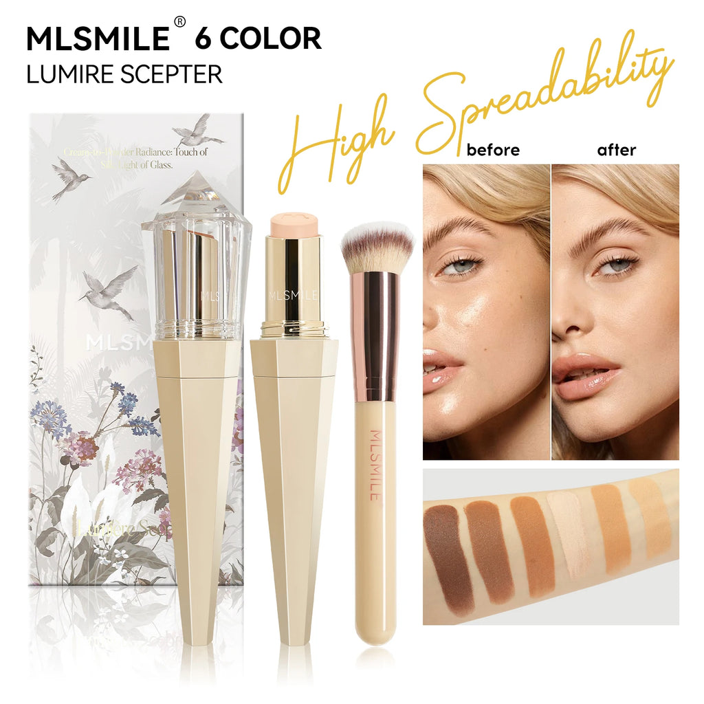 Cream Highlighter Stick | Fine Shimmer Glow | 4 Shades Cream Highlighter Stick QXL