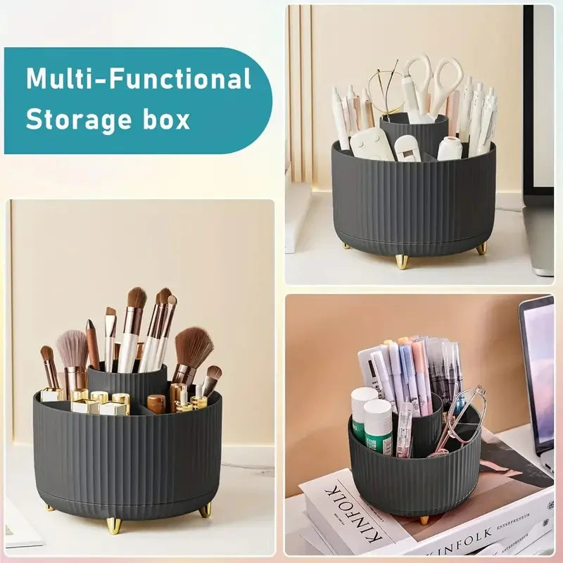 360° Rotating Makeup Brush Holder & Lipstick Organizer Makeup Brush Organizer QXL