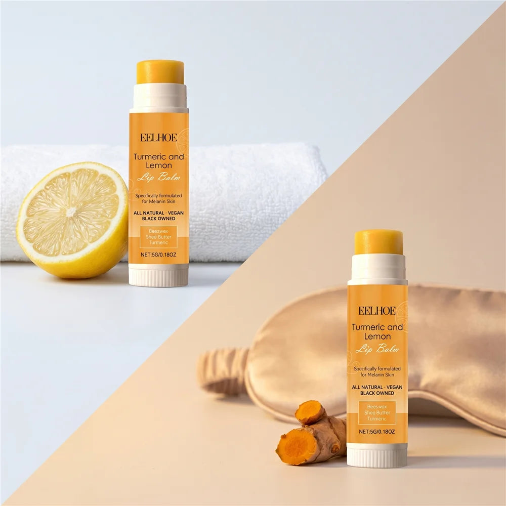 Turmeric Lemon Lip Balm – Moisturizing & Hydrating Lip Care Lip Balm QXL