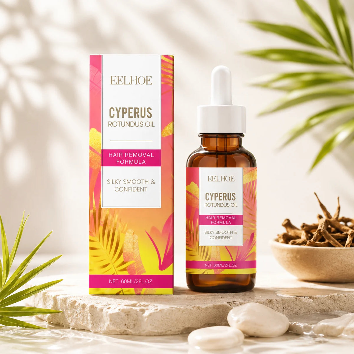 Cyperus Rotundus Hair Inhibitor Oil | Smooth & Moisturize Skin Hair Inhibitor Oil QXL