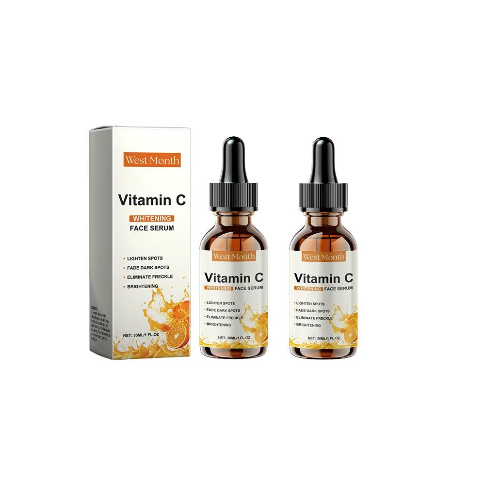 2-Pack Vitamin C Facial Serum | Hydrating & Brightening Duo Facial Serum Set QXL 2pcs