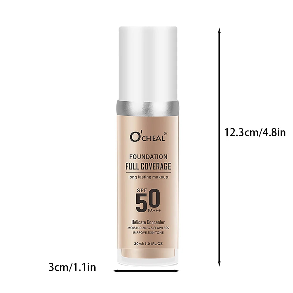 Full Coverage Liquid Foundation – Hydrating & Long-Lasting Liquid Foundation QXL