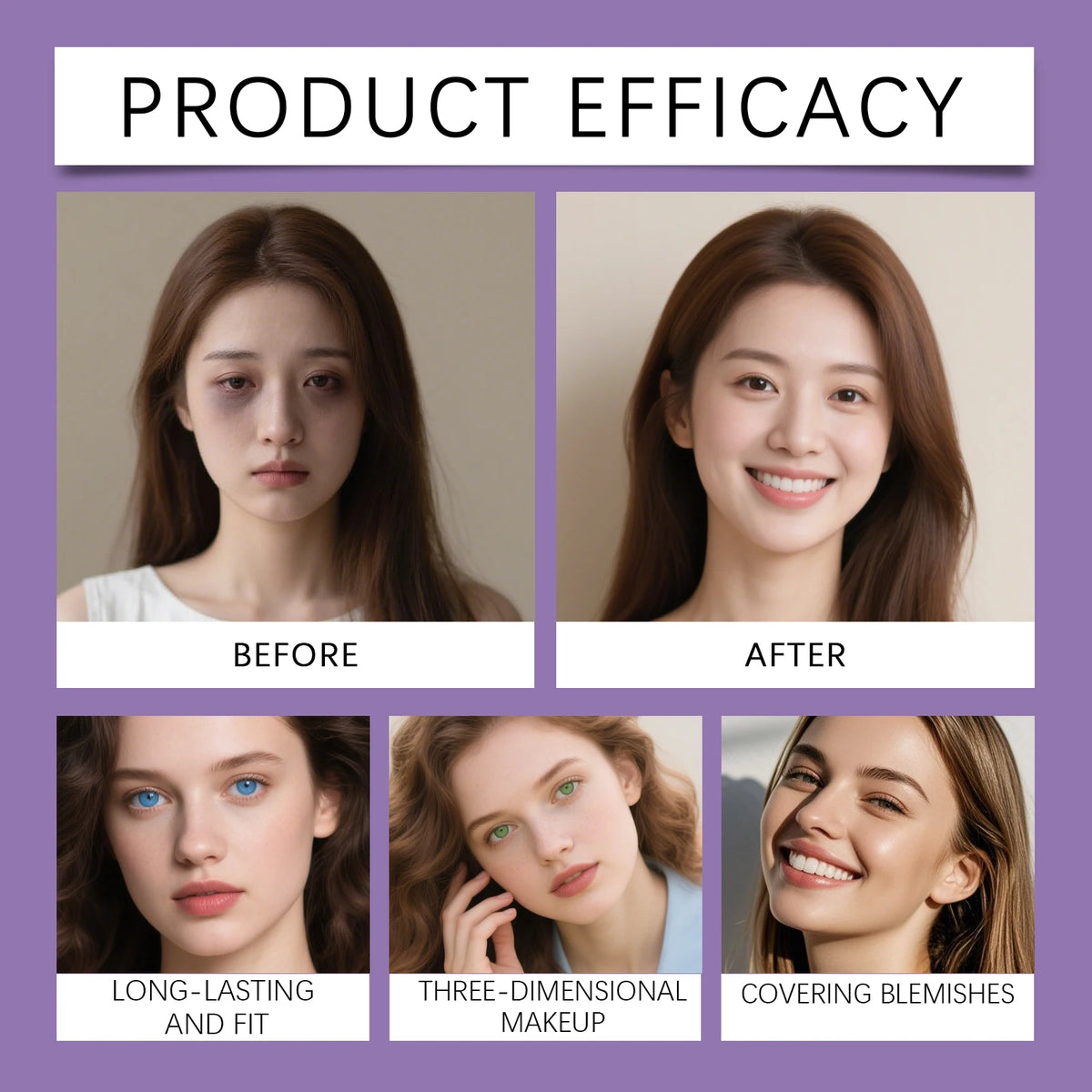 2-in-1 pH-Activated Foundation & Concealer Stick | Velvet Finish Foundation Concealer Stick QXL