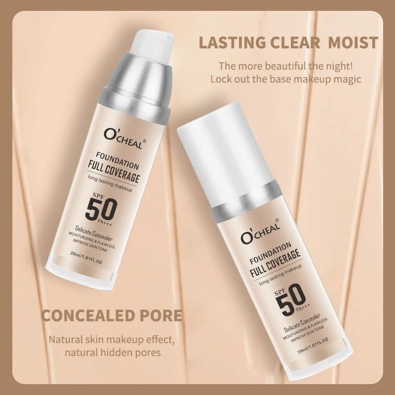 Full Coverage Liquid Foundation – Hydrating & Long-Lasting Liquid Foundation QXL
