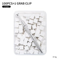 100-Pc Gradient Nail Art Sponge Set | 4-Claw Stamper Tool Nail Art Sponge Set QXL White