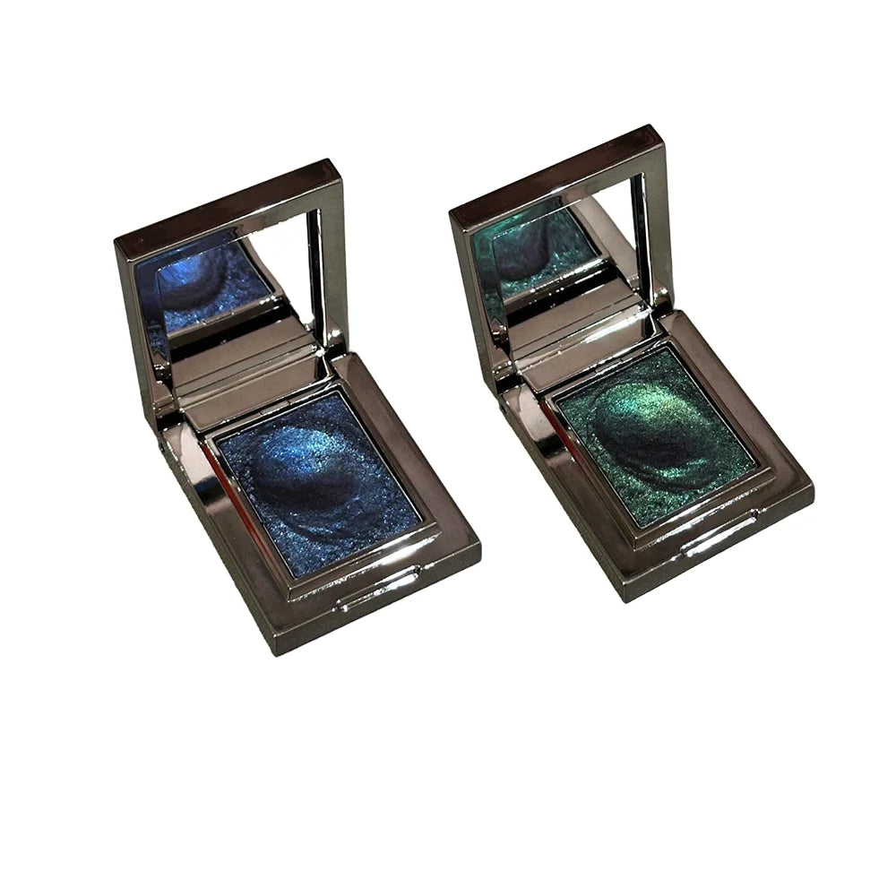 HERORANGE Chameleon Glitter Eyeshadow | Velvet Pigment Compact Single Eyeshadow QXL 2pcs