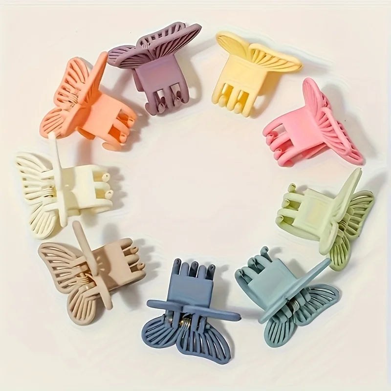 20-Pack Macaron Butterfly Hair Clips | Assorted Colors Butterfly Hair Clips QXL