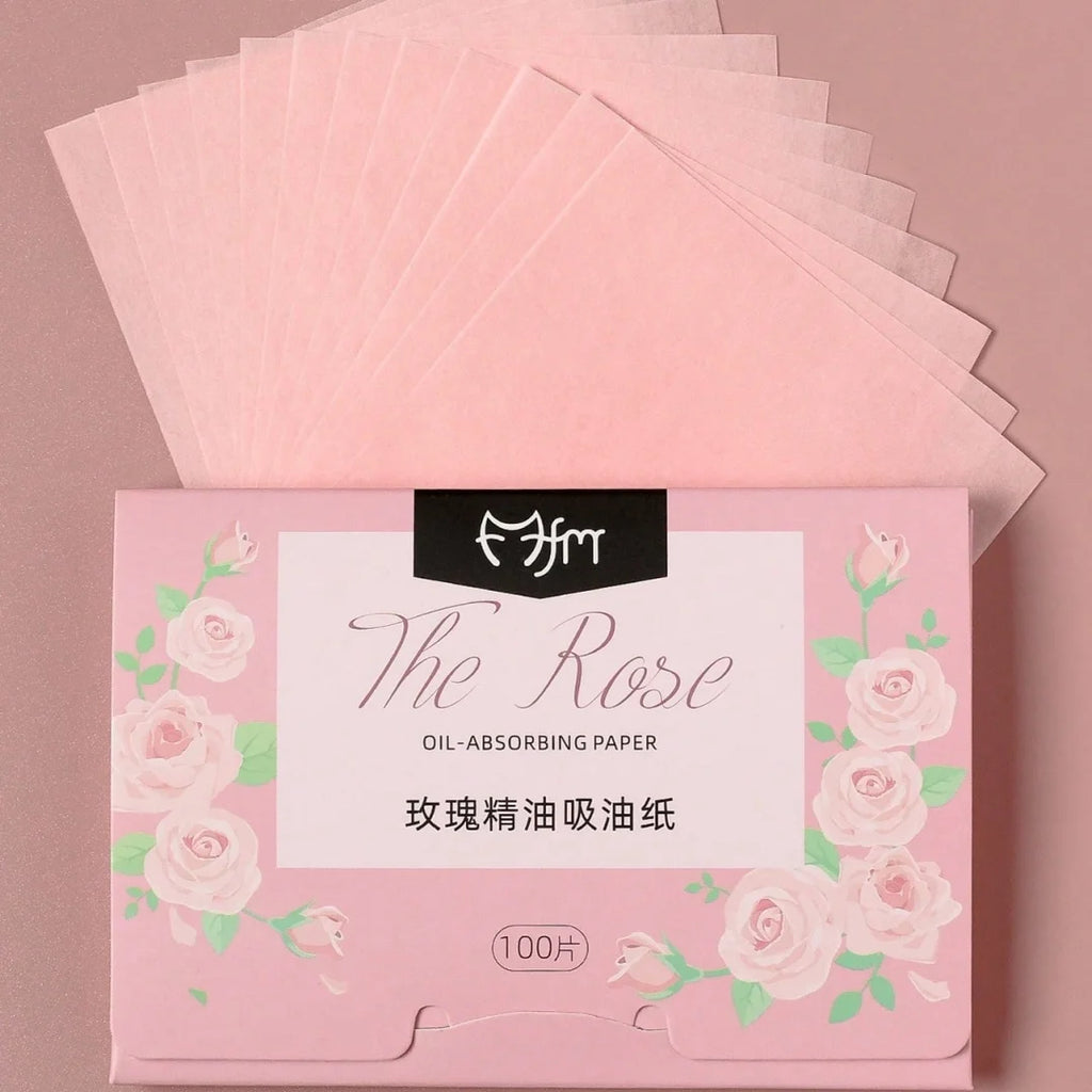 100-Sheet Herbal Oil-Absorbing Facial Blotting Papers | Portable Facial Blotting Papers QXL