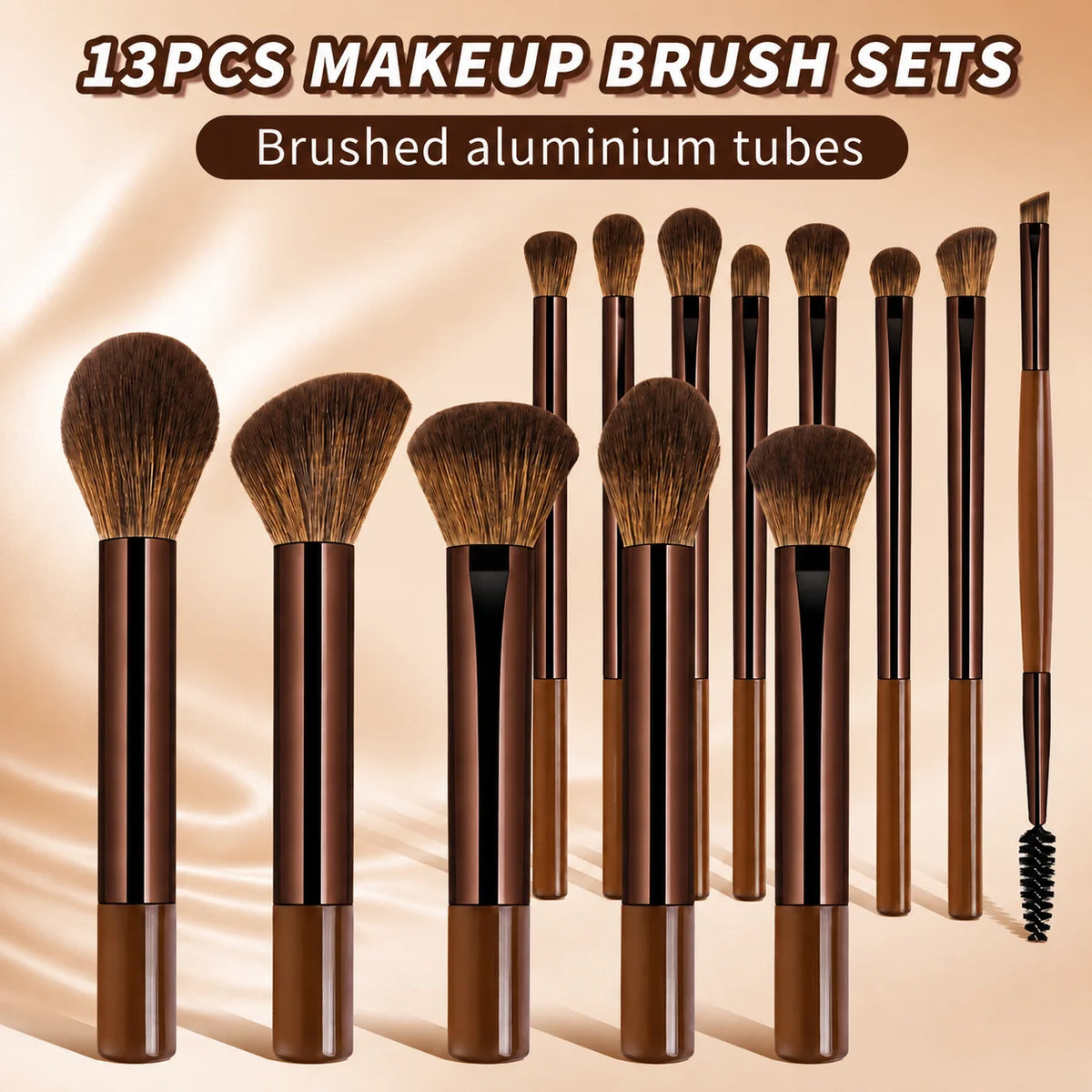 13/17-Pc Professional Soft Makeup Brush Set | Foundation & Eyeshadow Makeup Brush Set QXL