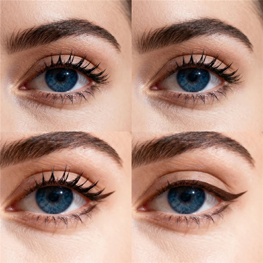 Double-Ended Waterproof Eyeliner Stamp Pen | Black Liquid Liquid Eyeliner Pen QXL