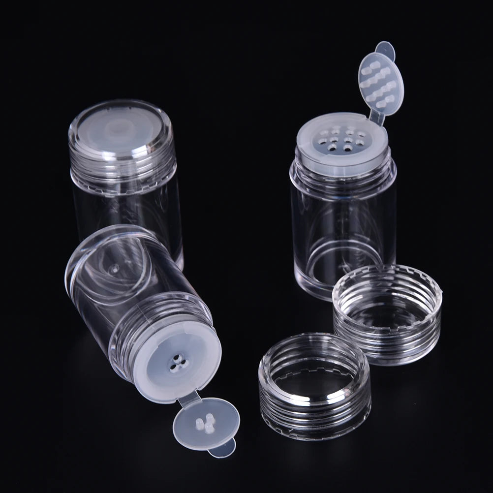 10ml Refillable Nail Glitter Powder Jar with Sifter Lid Nail Powder Jar QXL