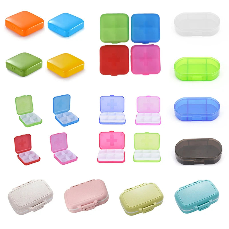 Portable Pill Organizer Travel Case | Tablet & Candy Box Pill Organizer Case QXL