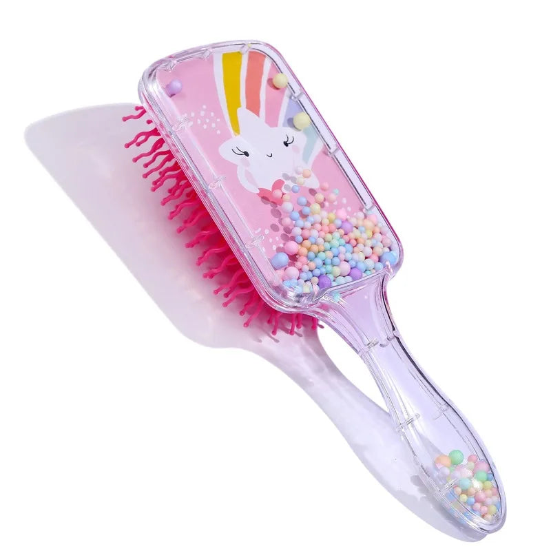 Kids Detangling Hair Brush – Cartoon Daisy & Rabbit Comb Kids Hair Brush QXL