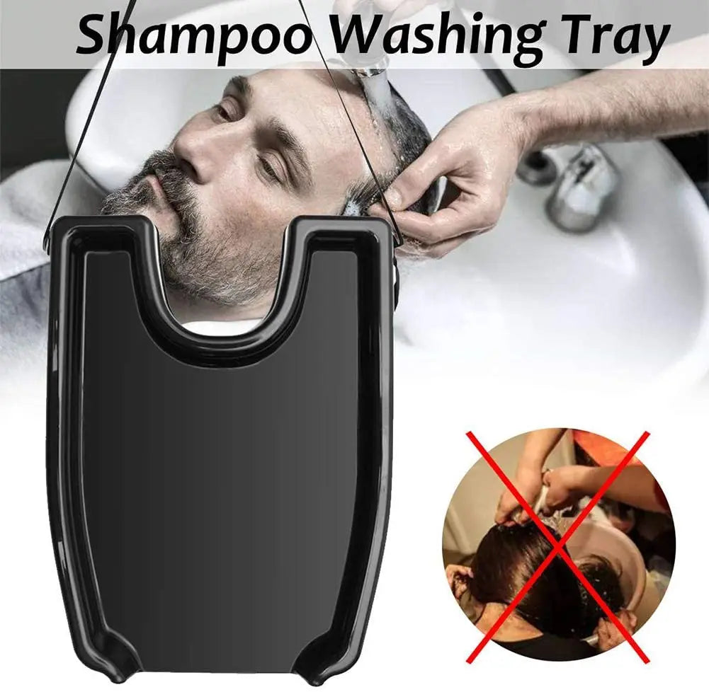 Hair Washing Tray | Shampoo Basin with Neck Rest & Drain Hair Washing Tray QXL
