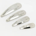 100-Pack Metal Snap Hair Clips 3–10cm | Silver & Black DIY Snap Hair Clips QXL 3cm