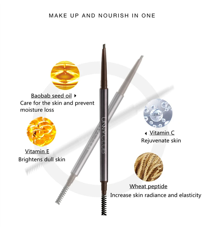 Unny Club Micro Precision Eyebrow Pencil | Waterproof Long-Lasting Eyebrow Pencil QXL