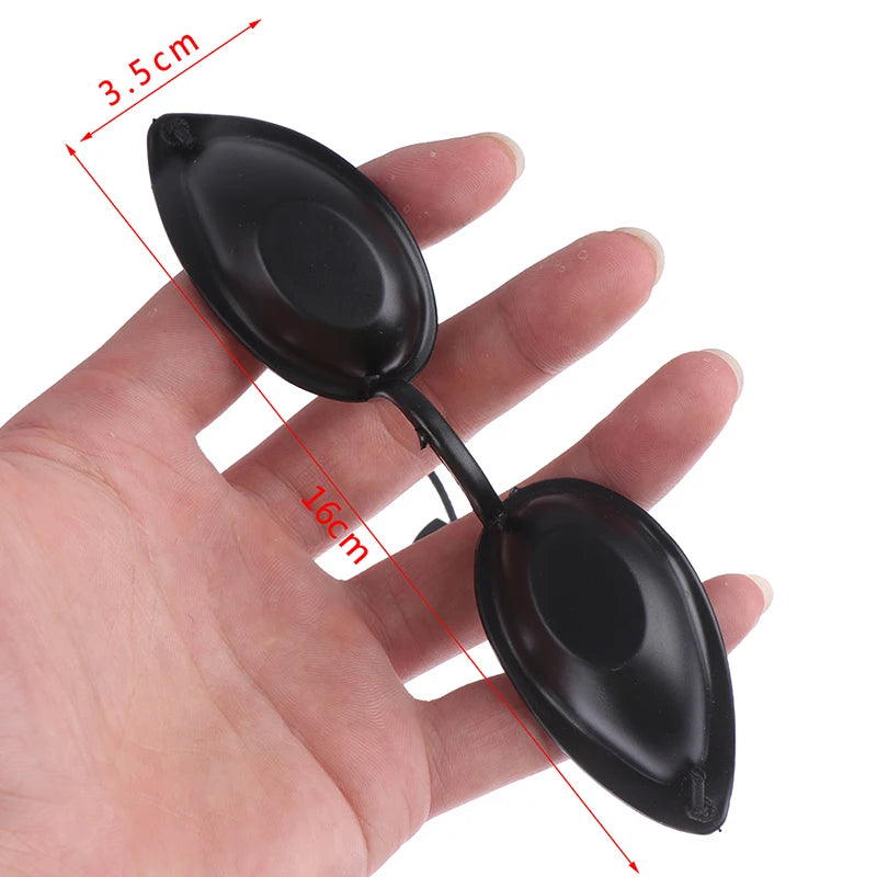 UV Tanning Goggles | Soft Silicone Sun Eye Shield – Black Tanning Goggles QXL