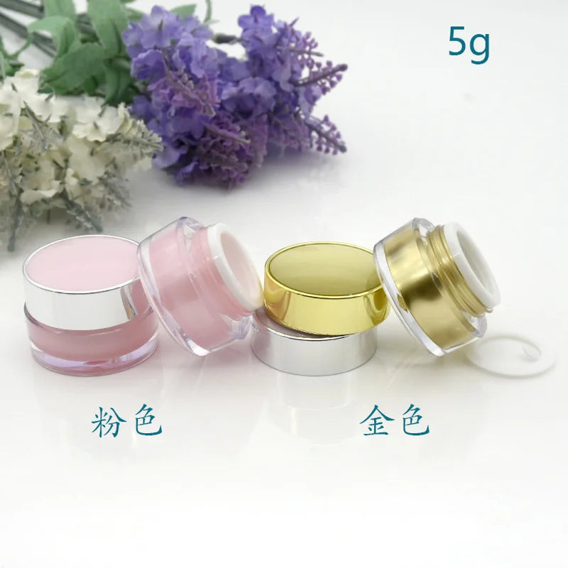 5g–50g Refillable Cosmetic Cream Jar | Pink, Purple, Gold, White Cosmetic Cream Jar QXL