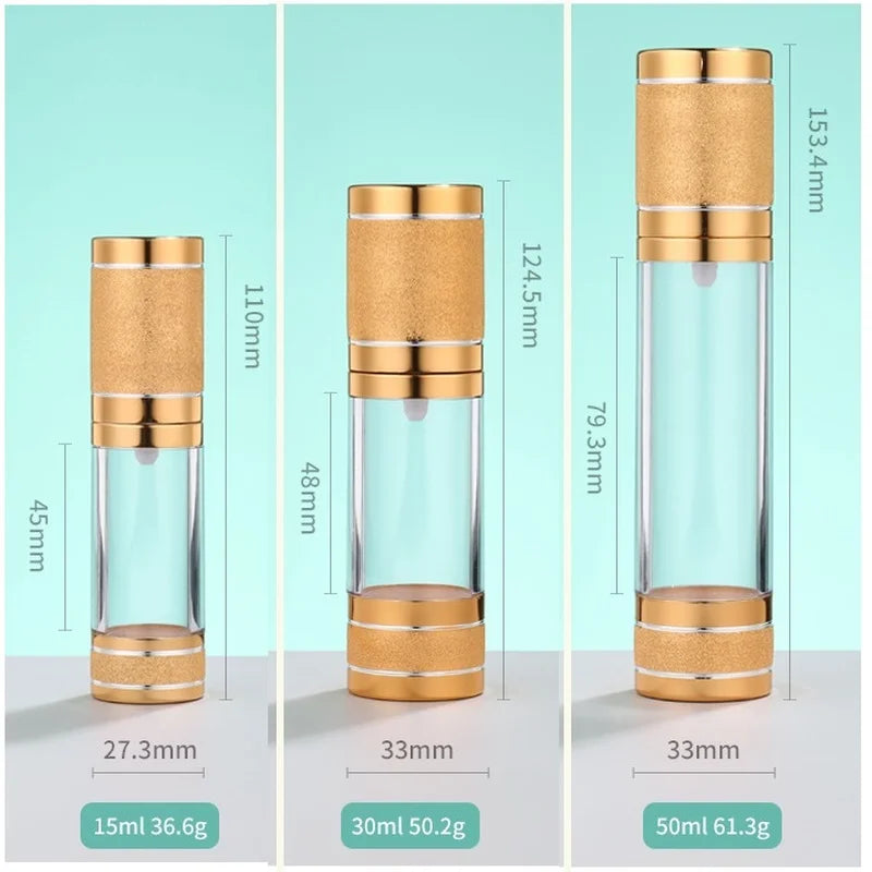 Airless Pump Bottle 15ml 30ml 50ml | Vacuum Cosmetic Dispenser Airless Pump Bottle QXL
