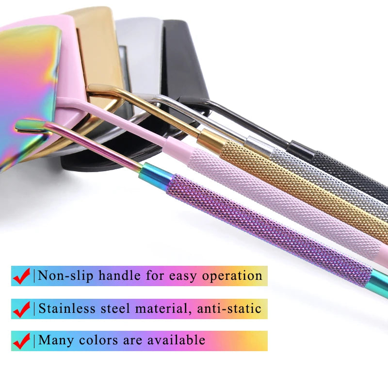 Stainless Steel Eyelash Mirror | Long Handle Lash Extension Tool Lash Extension Mirror QXL