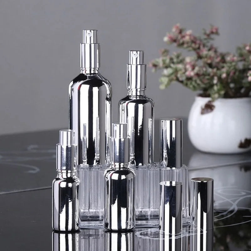 Refillable Perfume Spray Bottle 10ml–100ml | Gold & Silver Perfume Spray Bottle QXL