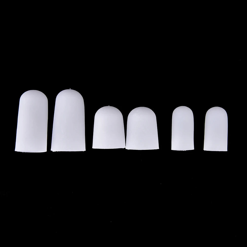 Silicone Gel Toe & Finger Protectors | Cushioned Tube Cap Pair Silicone Toe Protector QXL