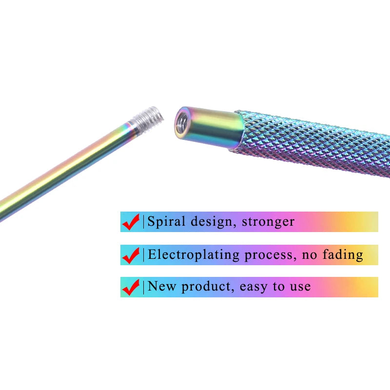 Stainless Steel Eyelash Mirror | Long Handle Lash Extension Tool Lash Extension Mirror QXL
