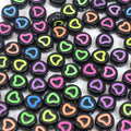 Black Neon Butterfly Acrylic Spacer Beads | Kids DIY Craft Acrylic Craft Beads QXL 250PCS Coin 4X7mm