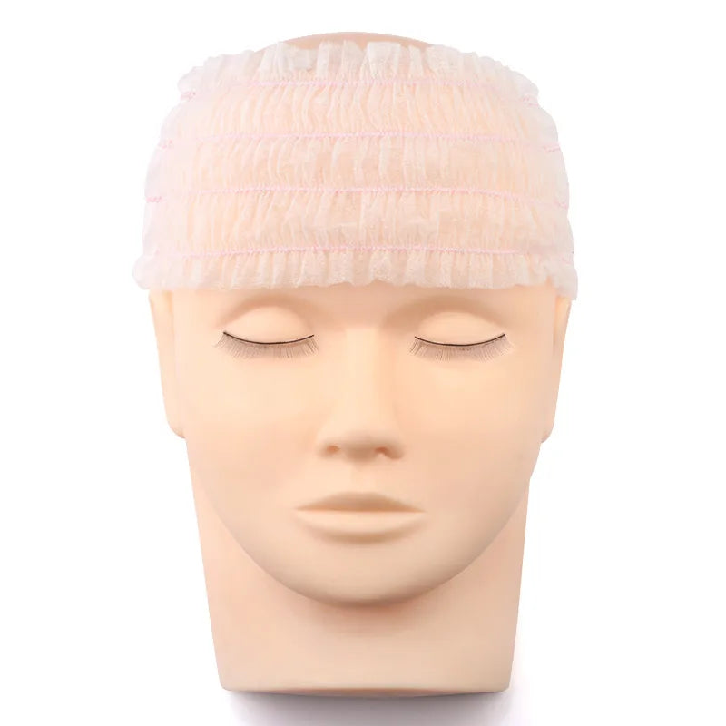 Disposable Non-Woven Elastic Headbands for Salon & Spa | 10–50 Pack Disposable Headbands QXL