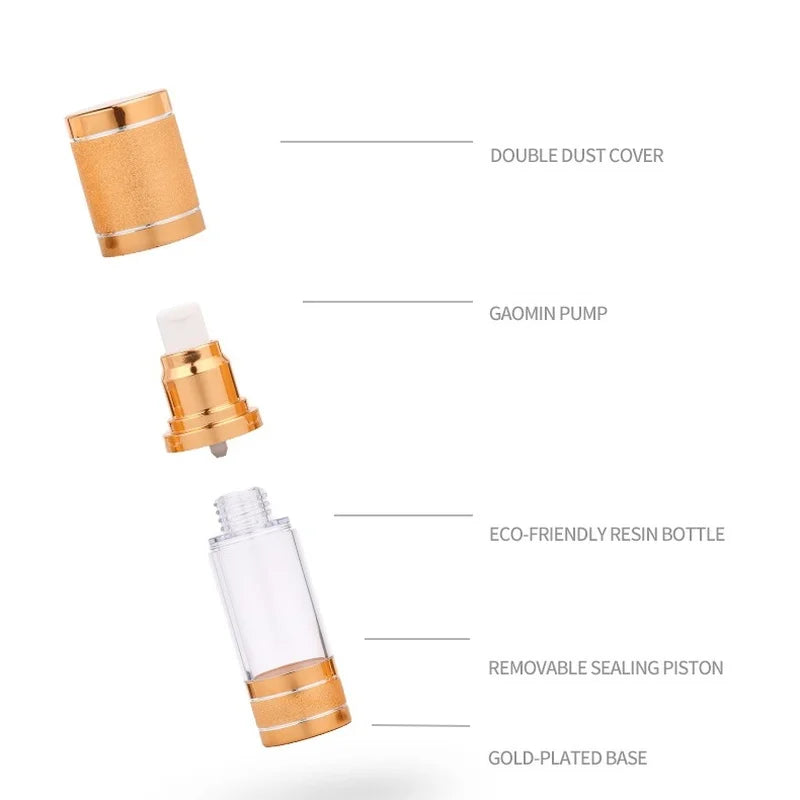 Airless Pump Bottle 15ml 30ml 50ml | Vacuum Cosmetic Dispenser Airless Pump Bottle QXL