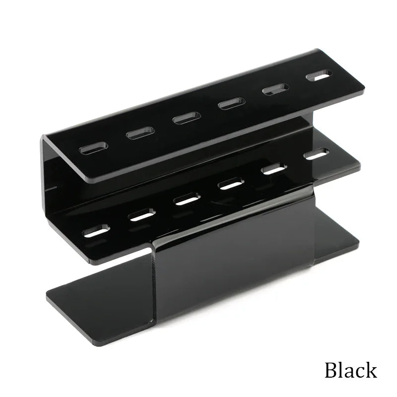 Acrylic Tweezer Holder Stand | 6-Slot Lash Extension Organizer Tweezer Organizer Stand QXL Black