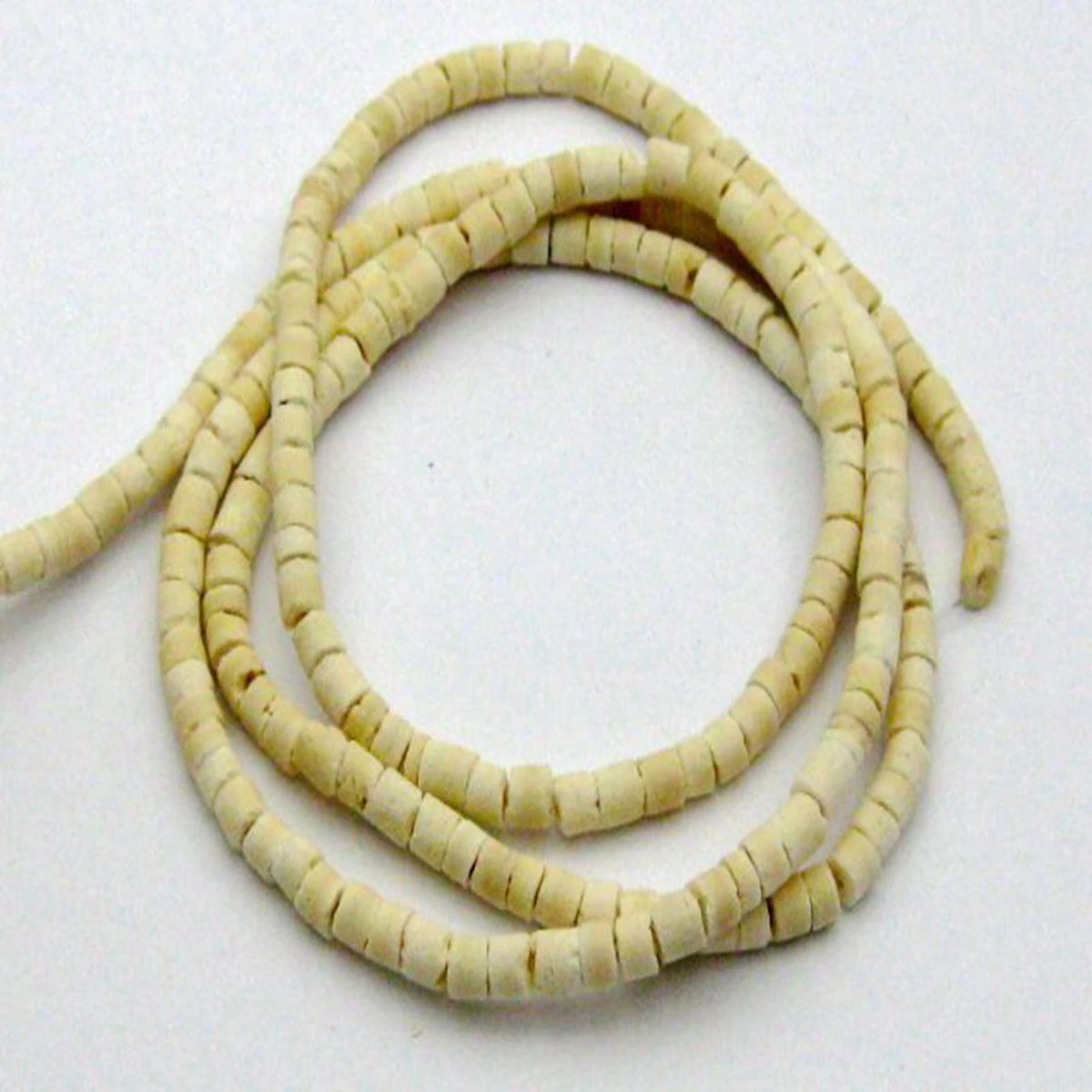 Natural Coconut Heishi Beads 3mm – 5 Strands 22" Various Colours Craft Beads QXL