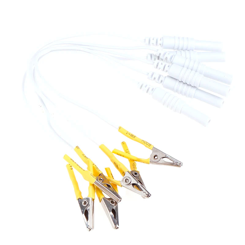 12-Pack Alligator Clip Cables for TENS & Acupuncture Devices Acupuncture Clip Cables QXL