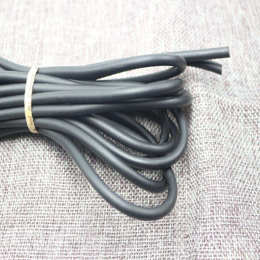 5m Black 5mm Rubber Jewelry Cord – Latex-Free Craft String Jewelry Craft Cord QXL