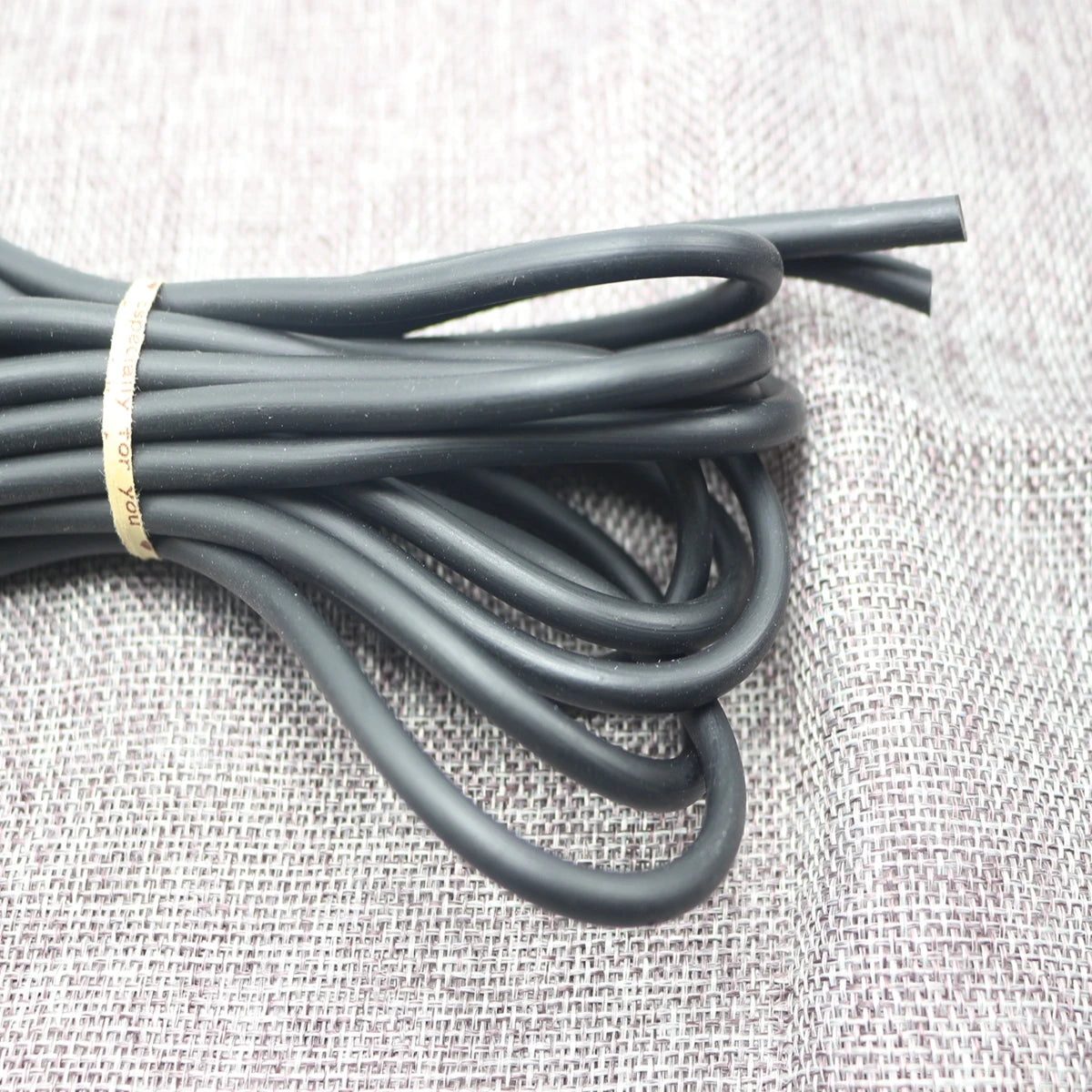 5m Black 5mm Rubber Jewelry Cord – Latex-Free Craft String Jewelry Craft Cord QXL