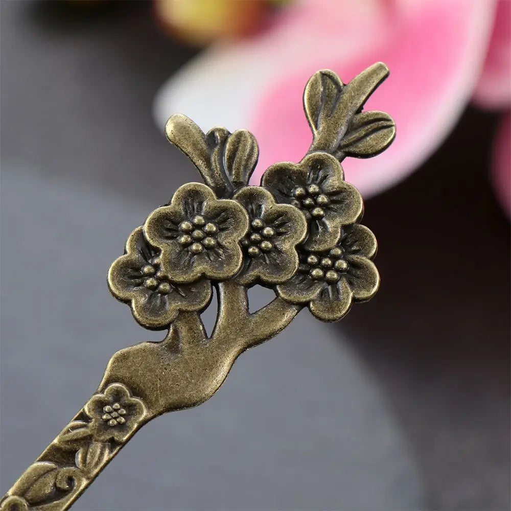 Vintage Bronze Metallic Hair Stick Clip | Women's Hairpin Hair Stick Hairpin QXL
