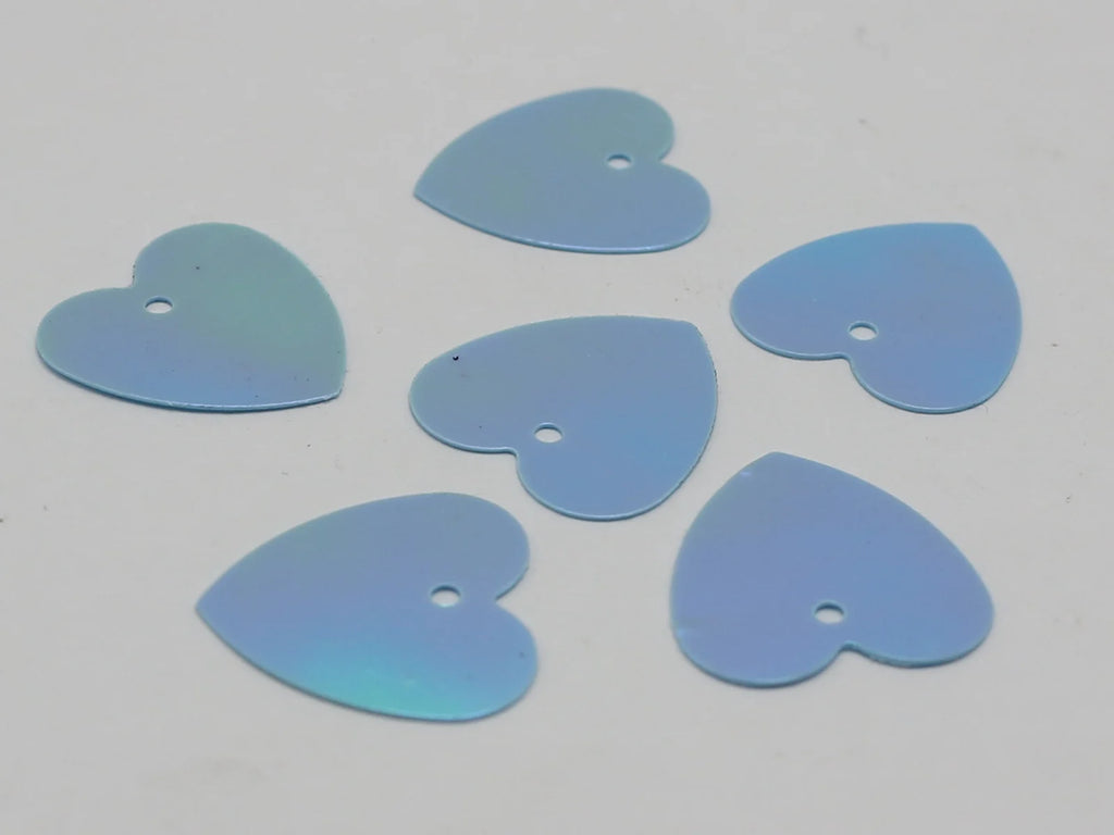 600 Flat Heart Sequins 16mm | Loose Paillettes Sewing Crafts Craft Sequins QXL