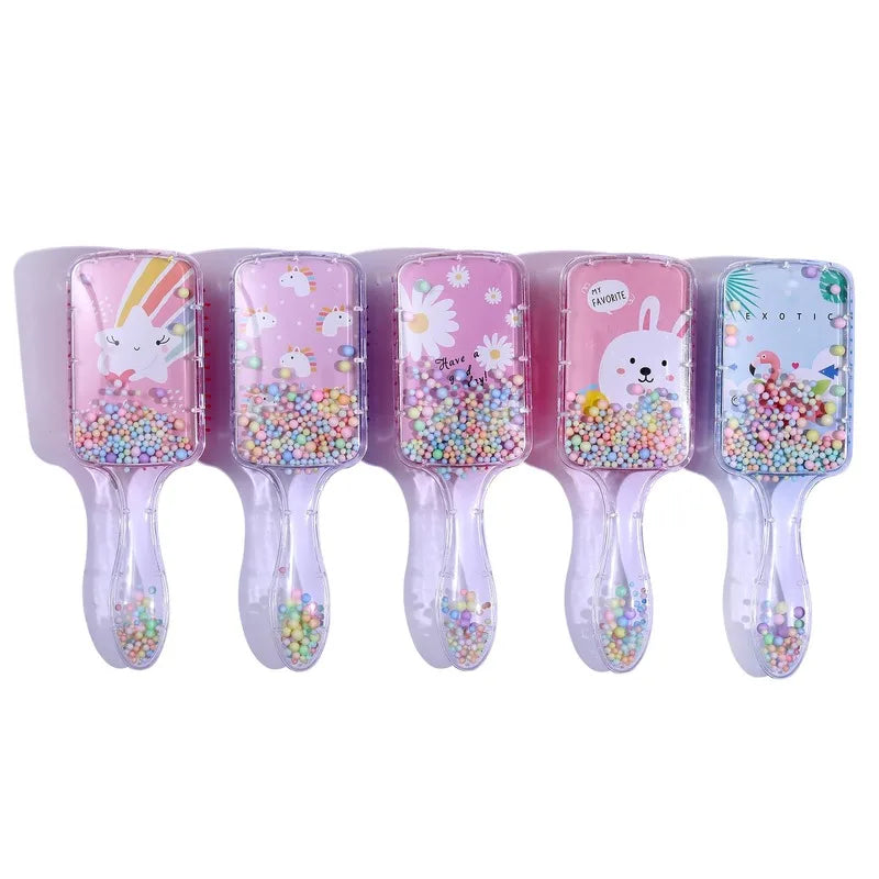 Kids Detangling Hair Brush – Cartoon Daisy & Rabbit Comb Kids Hair Brush QXL